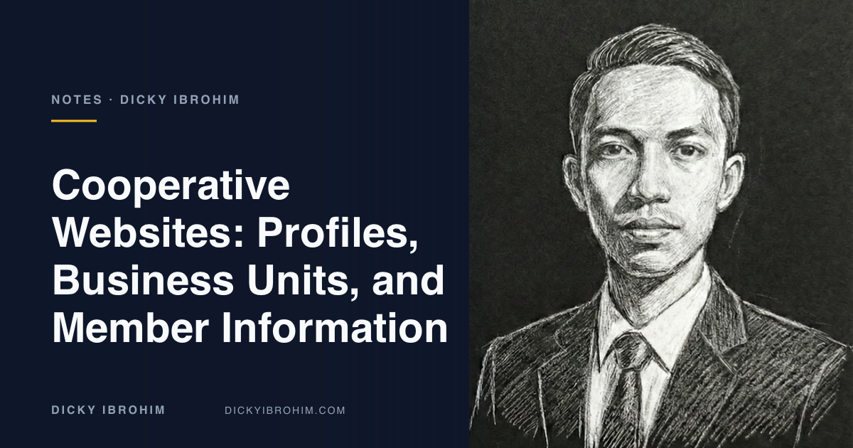 Article cover reading Cooperative Websites: Profiles, Business Units, and Member Information