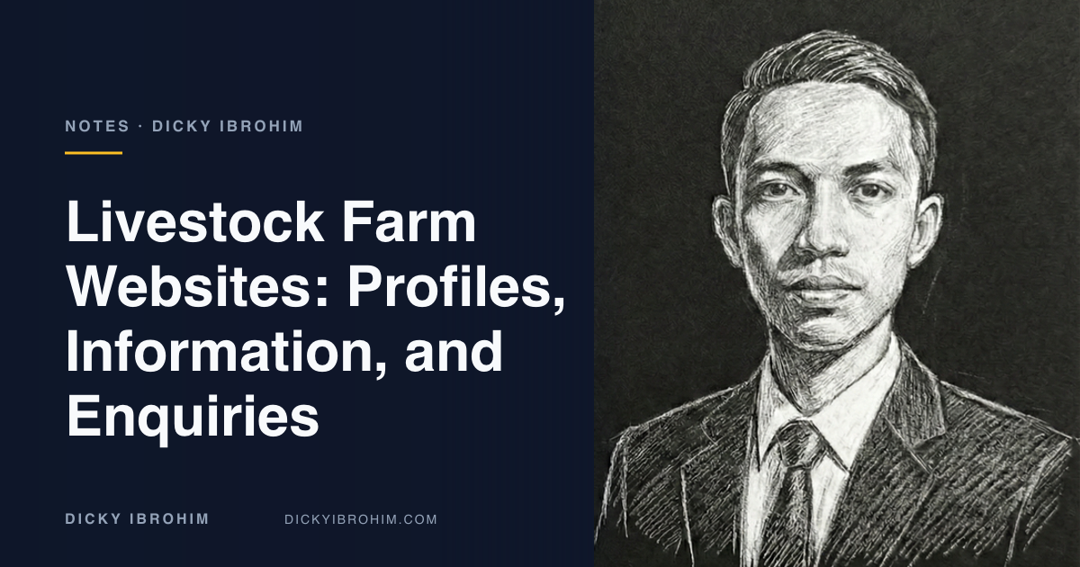 Article cover reading Livestock Farm Websites: Profiles, Information, and Enquiries