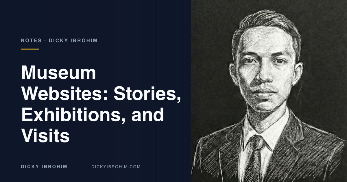 Article cover reading Museum Websites: Stories, Exhibitions, and Visits
