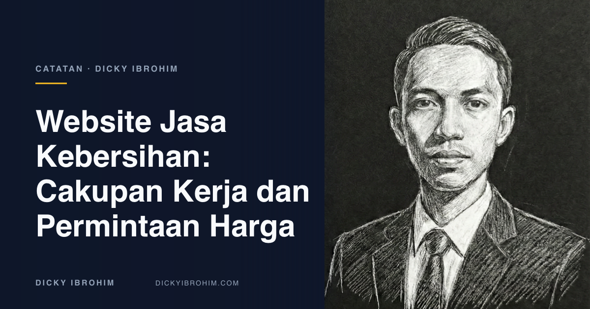 Sampul artikel bertuliskan Website Jasa Kebersihan: Cakupan Kerja dan Permintaan Harga