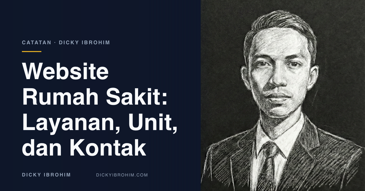 Sampul artikel tentang website informasi rumah sakit untuk layanan dan unit yang terkonfirmasi.