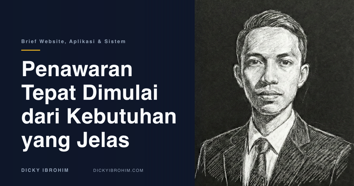 Panduan menyiapkan kebutuhan untuk penawaran website, aplikasi, dan sistem