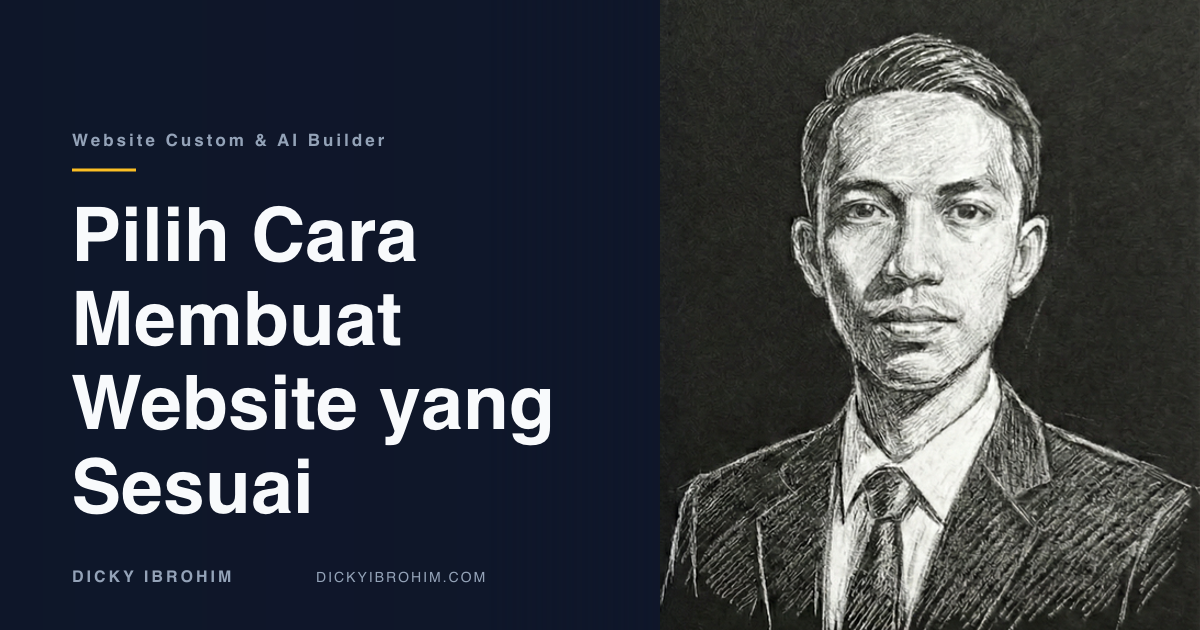 Perbandingan website custom dan AI website builder untuk kebutuhan bisnis